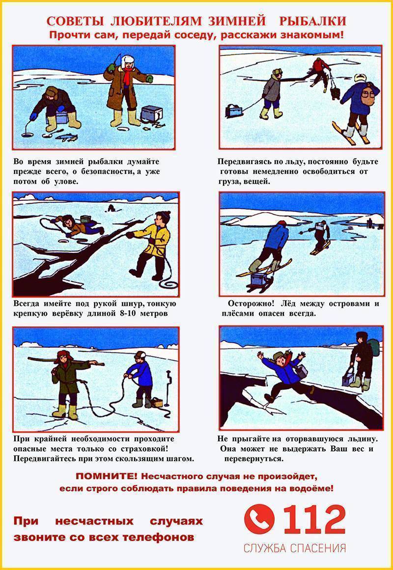Зимняя рыбалка: необходимость соблюдения техники безопасности на льду