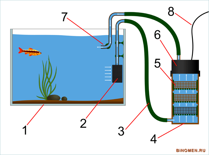 Аквариумный биофильтр схема. Внешний биофильтр для аквариума. Внешний фильтр для аквариума с предфильтром. Внешний фильтр для аквариума Барбус 104 принцип фильтрации.
