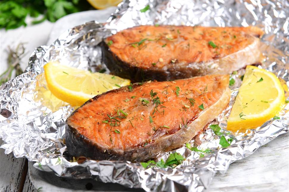 Рецепт стейки лосося в духовке рецепт с фото пошагово