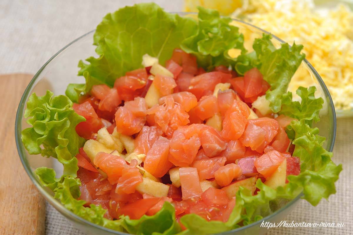 Салат из красной рыбой - 5 вкуснейших рецептов с фото