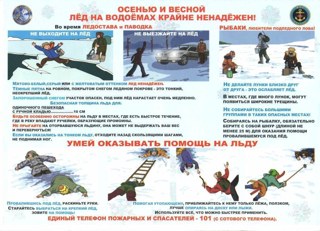 правила зимней рыбалки на льду