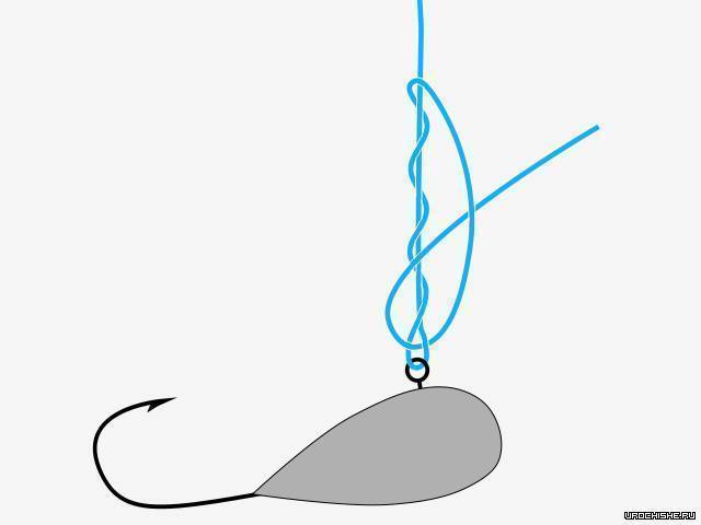 Как привязать мормышку - рыболовный узел паровозика