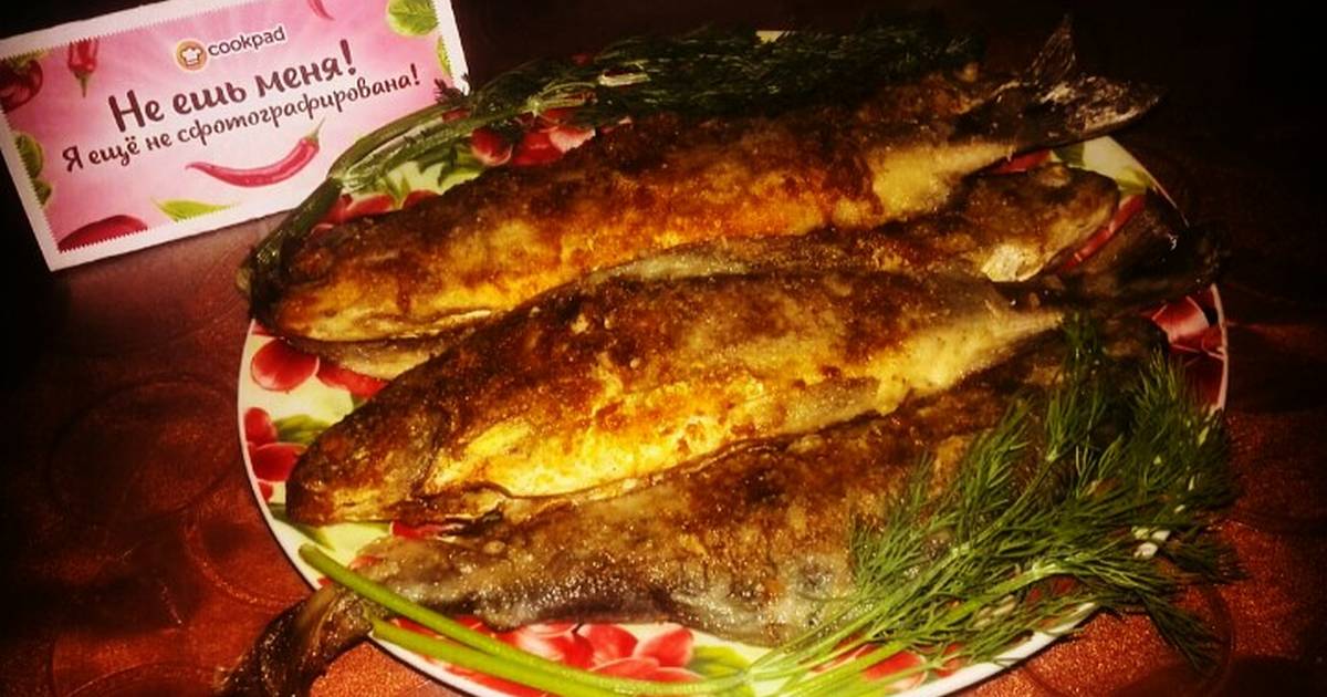 Хариус рыба жареный