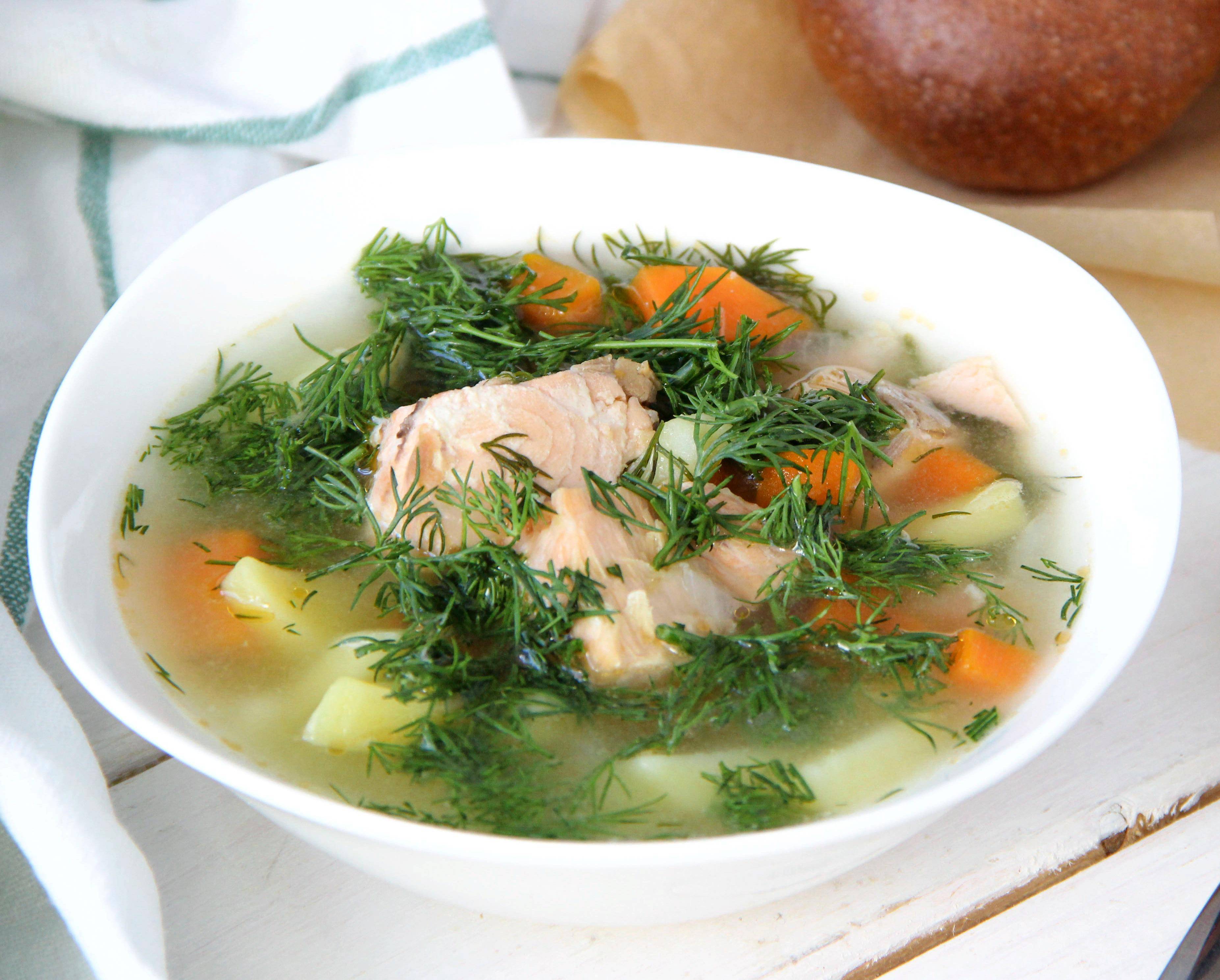 Финский лососевый суп со сливками "лохикейтто"