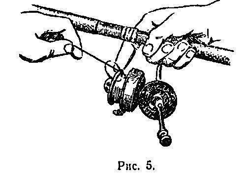 Как заправить леску в катушку спиннинга. Намотка безынерционной катушки. Как продеть леску через катушку спиннинга. Схема намотки лески на катушку спиннинга. Как правильно вставить леску в катушку удочки.