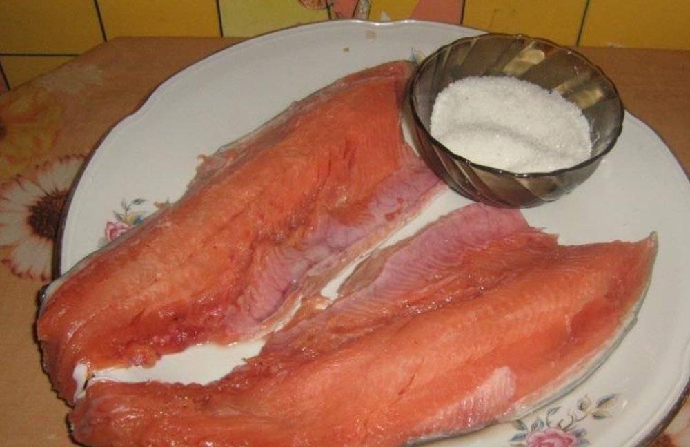 Соленая красная рыба за 2 часа