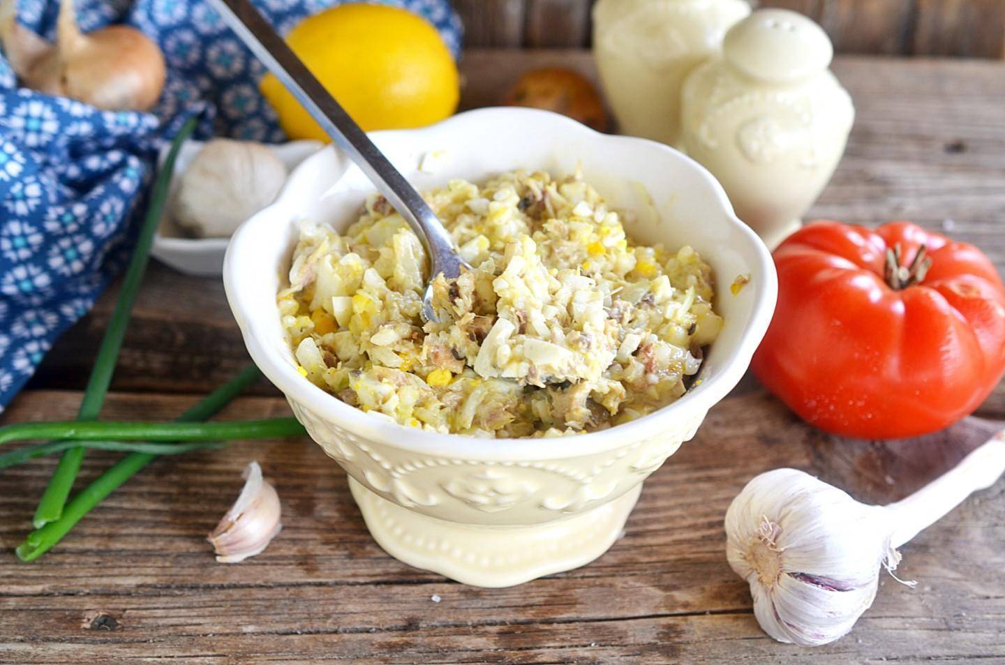 Классический салат "мимоза" - рецепты с рисом, яйцом и консервами