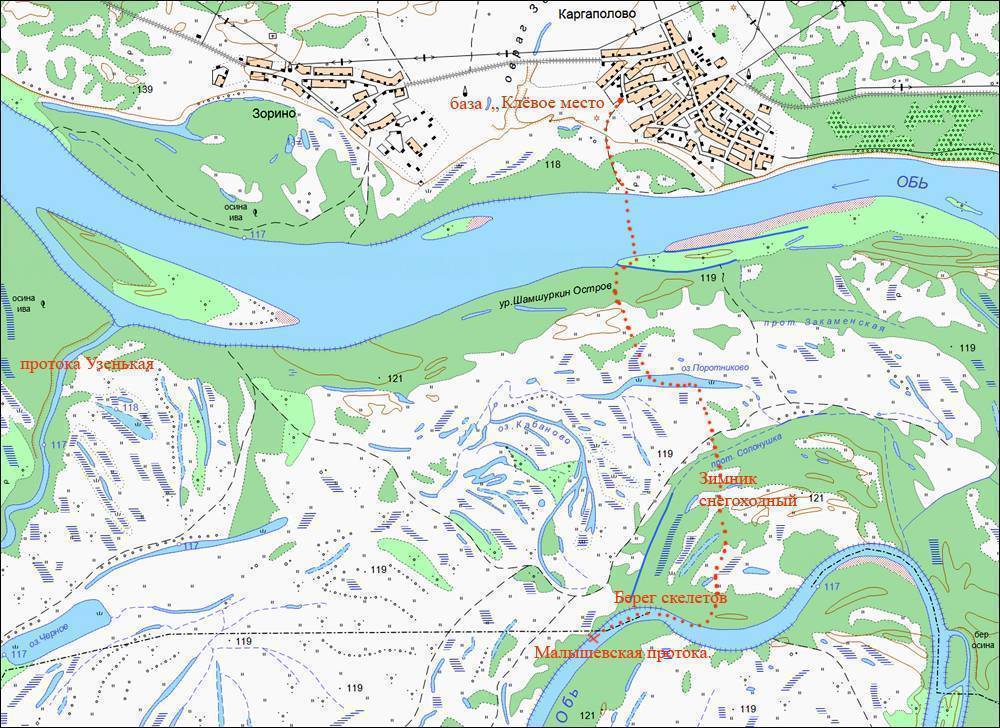 Карта рыбных мест новосибирска